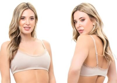 Cocot Art. 6221 Top algodon y lycra con puntilla. Talles 85 al 105
