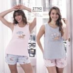 Lencatex Art. 27752E Pijama jersey estampado Talles 5 y 6