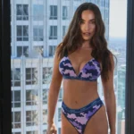 Lody Art. 5265 Conjunto triangulo soft y culotte less algodón estampado con elastico personalizado