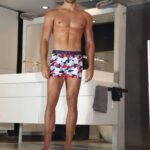 Lody Men Art. 931 Boxer de alg lycra estampado americano