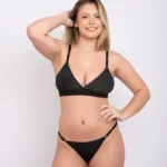 Natubel Art. 73 Conjunto triangulo bralette de morley con less regu