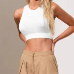 Brigitte Art. 34-6 Top con elastico de microfibra con algodón interno