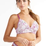 Yamiel Art. Especial 1456 Conjunto Triángulo Soft de Microfibra y Colaless Estampada