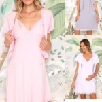 Bianca Secreta Art. 25054 Conjunto maternal dos piezas liso con detalle de puntilla Talle 6 $ 16899 99