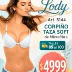 Lody Art. 5144 Corpiño Taza Soft de Microfibra Talles 85 al 100